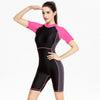 One Piece Short Sleeve Swimwear