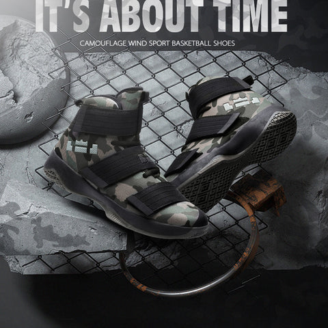 High Top Camouflage Basketball Shoes